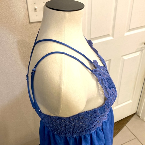 Hummingbird Lace Summer blue dress nwt size large - Picture 13 of 13
